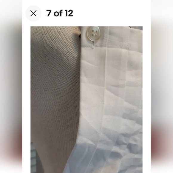 VTG JG HOOK RITZ pleated front bib apron plaid skirt cottagecore coastal S - Picture 6 of 12